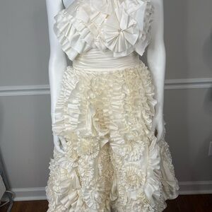 Melissa Sweet Billie Wedding Gown midi silk ivory 0 2
Melissa Sweet Billie